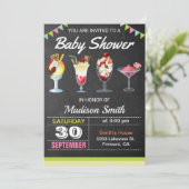 Invitation pour Baby Shower Bébé Gâteau de Glace C (Debout devant)