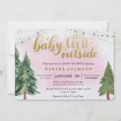 Invitation pour Baby Shower Bébé il fait froid deh (Devant)