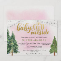 Invitation pour Baby Shower Bébé il fait froid deh