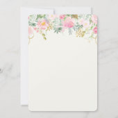 Invitation pour Baby Shower Brunch et Bubbly (Dos)