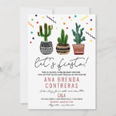 Invitation pour Baby Shower Cactus Fiesta (Devant)