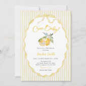 Invitation pour Baby Shower Citron Bébé Ciao (Devant)