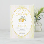 Invitation pour Baby Shower Citron Bébé Ciao (Debout devant)