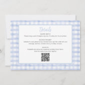 Invitation pour Baby Shower Code QR Bouteille de S (Dos)