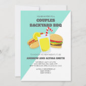 Invitation pour Baby Shower de couples avec BBQ da (Devant)