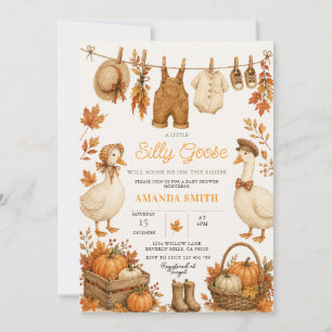 Invitation pour Baby Shower de la Petite Oie Sotte