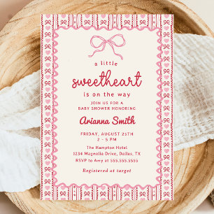 Invitation pour Baby Shower de la Saint-Valentin L