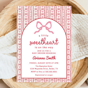 Invitation pour Baby Shower de la Saint-Valentin L