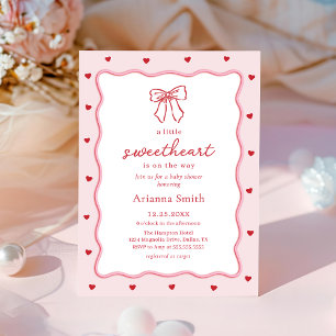 Invitation pour Baby Shower de la Saint-Valentin p