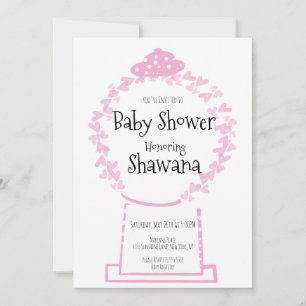 Invitation pour Baby Shower de la Saint-Valentin R