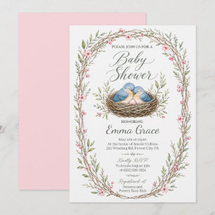 Invitation pour Baby Shower de Merlesbleus de l'Es