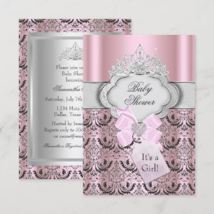Invitation pour Baby Shower de Princesse Damassée 