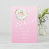 Invitation pour Baby Shower Donut Multiples (Debout devant)