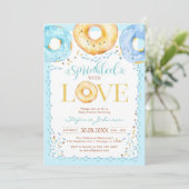 Invitation pour Baby Shower Donut Parsemé d'Amour (Debout devant)