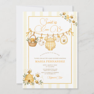 Invitation pour Baby Shower « Douce comme l'abeill