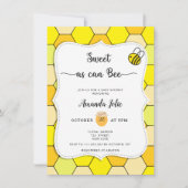 Invitation pour baby shower douce comme une abeill (Devant)
