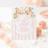 Invitation pour Baby Shower "Douce Petite Pêche"