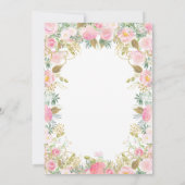 Invitation pour Baby Shower Fée Florale (Dos)