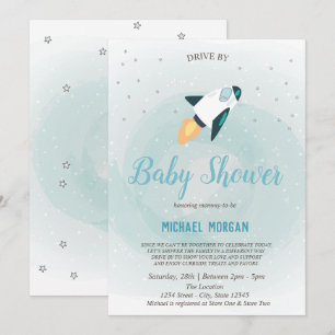 Invitation pour Baby Shower Fête de Passage avec d