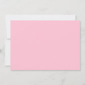 Invitation pour Baby Shower Fille avec Guirlande L (Dos)