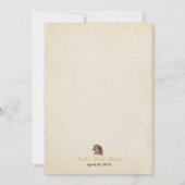Invitation pour Baby Shower Fille Cerf (Dos)