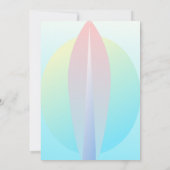 Invitation pour Baby Shower Fille Été Surf Plage (Dos)