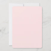 Invitation pour Baby Shower Fille Fleur Rose Or (Dos)