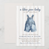 Invitation pour Baby Shower Fille ou Garçon Thème  (Devant / Derrière)