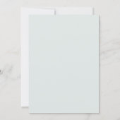 Invitation pour Baby Shower Fleurs Bleues (Dos)