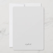 Invitation pour Baby Shower Fleurs Délicates (Dos)