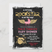 Invitation pour Baby Shower Future Rockstar Drum S (Devant)
