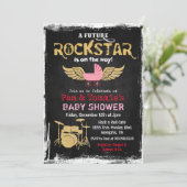 Invitation pour Baby Shower Future Rockstar Drum S (Debout devant)