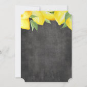 Invitation pour Baby Shower Garçon Lemon Boy Table (Dos)