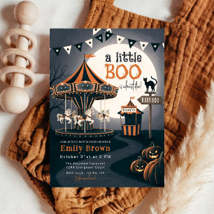 Invitation pour Baby Shower Halloween Petit Citrou