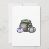 Invitation pour Baby Shower Halloween « Un bébé es (Dos)