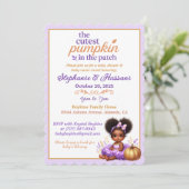 Invitation pour Baby Shower : La citrouille la plu (Debout devant)