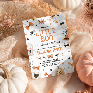 Invitation pour Baby Shower Little Boo Is Almost D