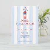 Invitation pour Baby Shower Little Firecracker (Debout devant)