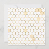 Invitation pour Baby Shower "Maman à BEE Floral" (Dos)