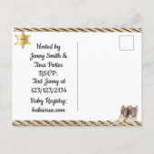 Invitation pour Baby Shower Ourson Teddy Petit Shé (Dos)