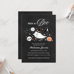 Invitation pour Baby Shower Peek-A-Boo Halloween G