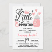 Invitation pour Baby Shower Petite Princesse (Devant)