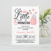 Invitation pour Baby Shower Petite Princesse (Debout devant)