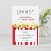 Invitation pour Baby Shower « Prête à exploser ! » (Debout devant)