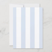 Invitation pour Baby Shower Red White & Due (Dos)