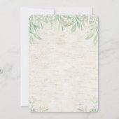 Invitation pour Baby Shower Renard (Dos)