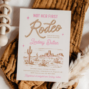 Invitation pour Baby Shower Rose Ce N'est Pas Son 