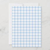 Invitation pour Baby Shower Silly Goose Blue Bow G (Dos)