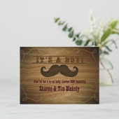 Invitation pour Baby Shower sur le thème de la mou (Debout devant)