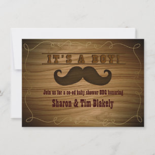 Invitation pour Baby Shower sur le thème de la mou